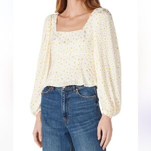 NWT Staud Lana Top - Yellow Daisy - 10